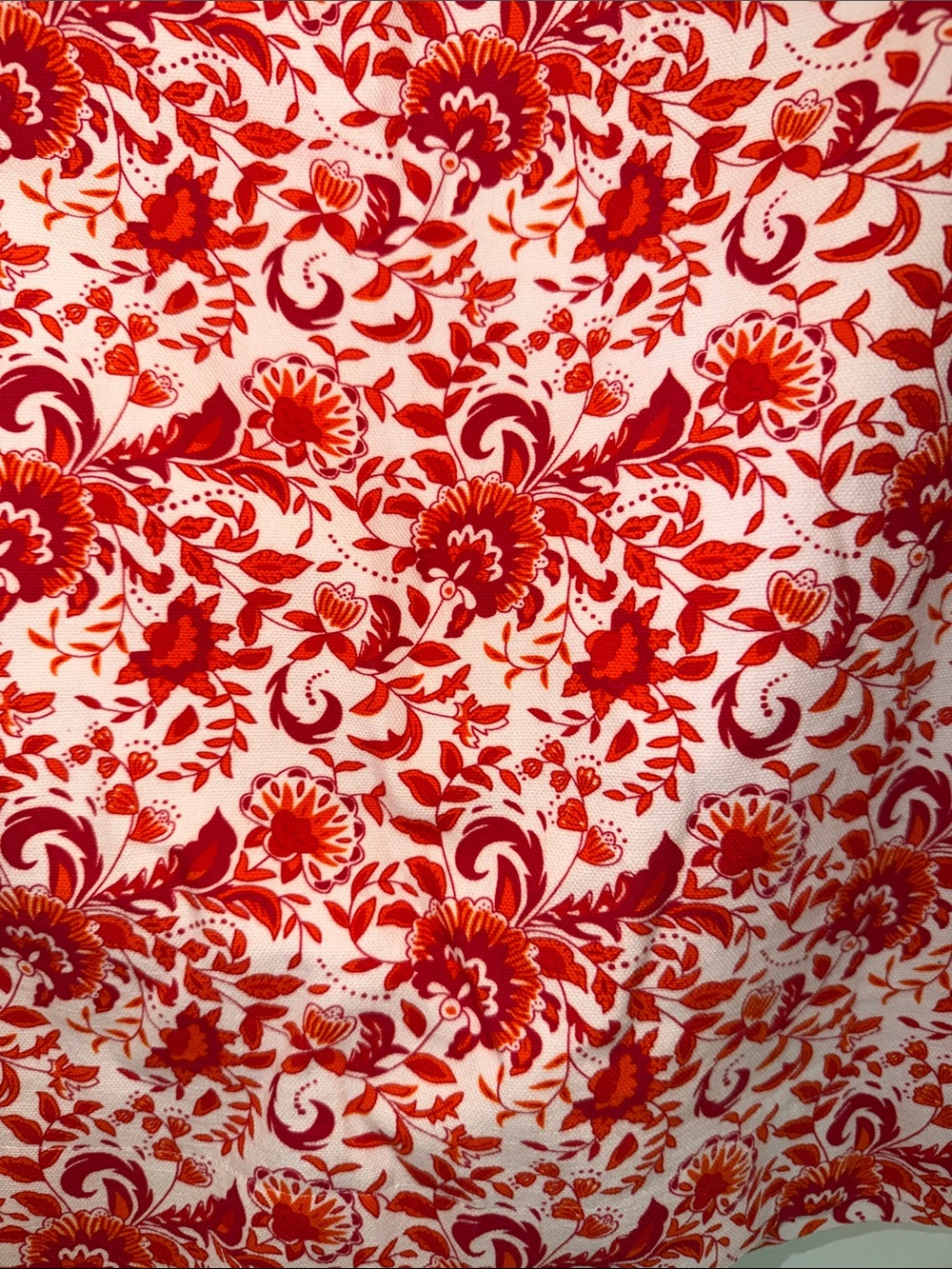 Julia Amory orange /Red Floral Gidget Mini Skirt — Women's A-Line size medium - Picture 3 of 3